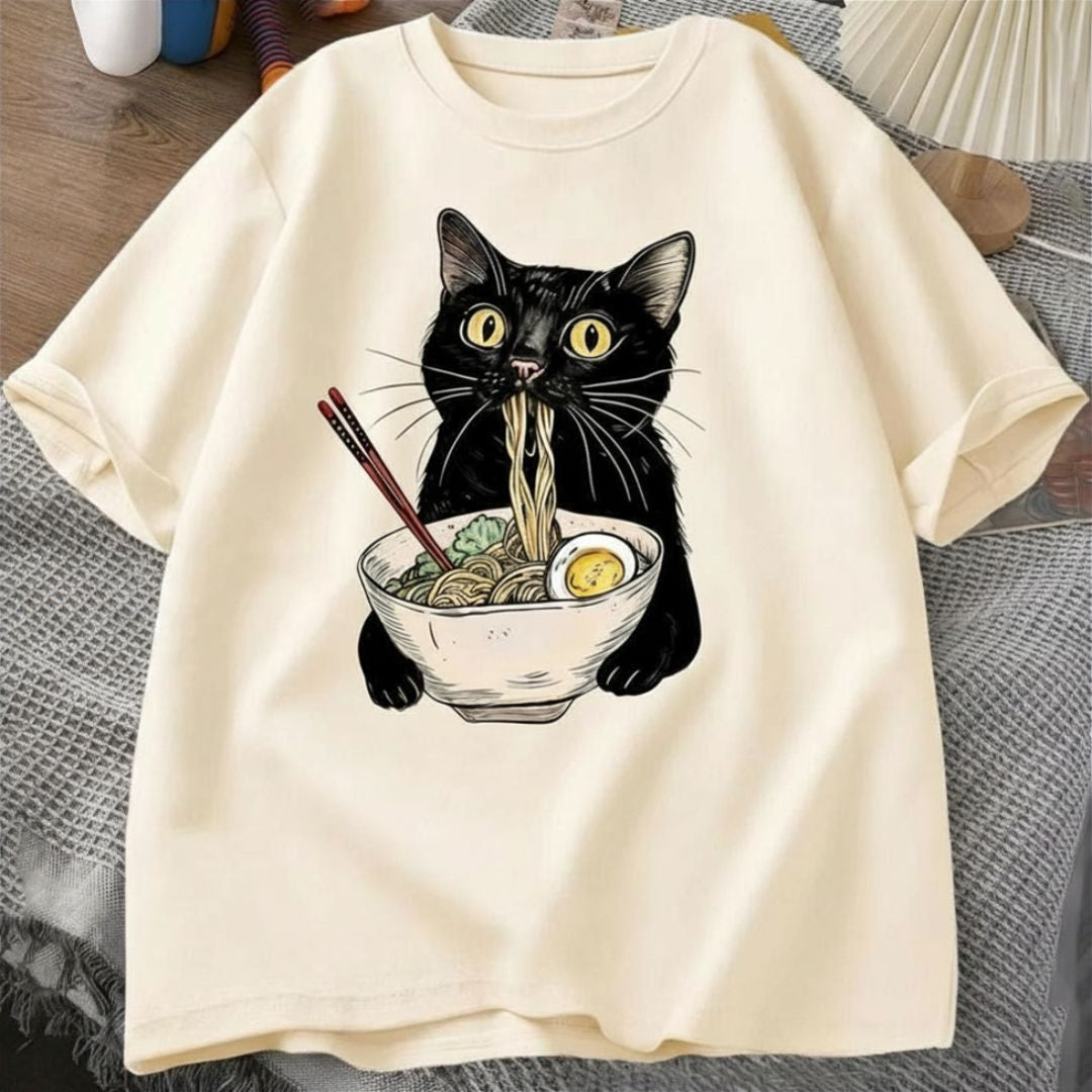 Cat Ramen Graphic Tee