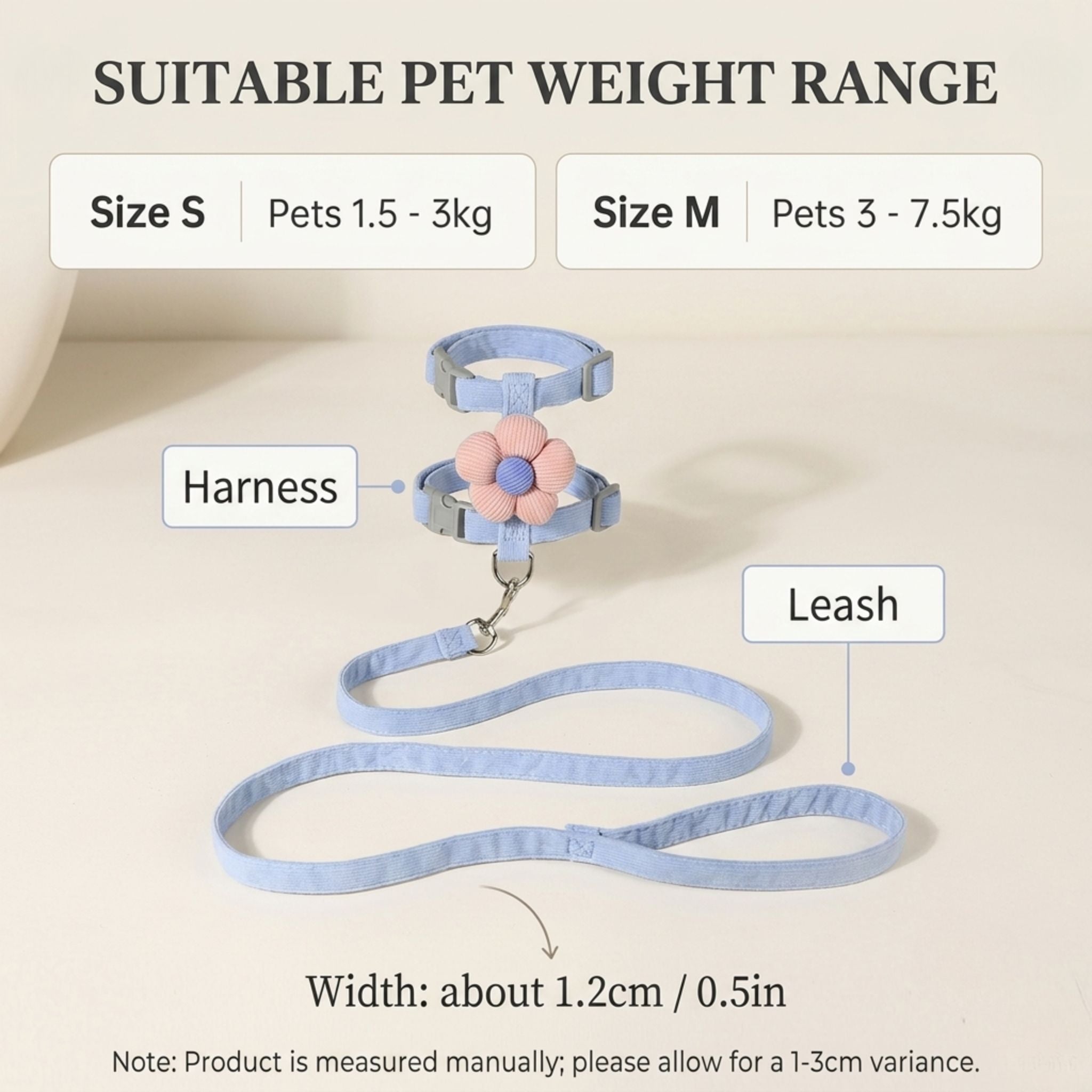 Adjustable Cat Harness & Leash Set