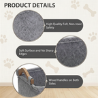 Felt Pet Toy Storage Box