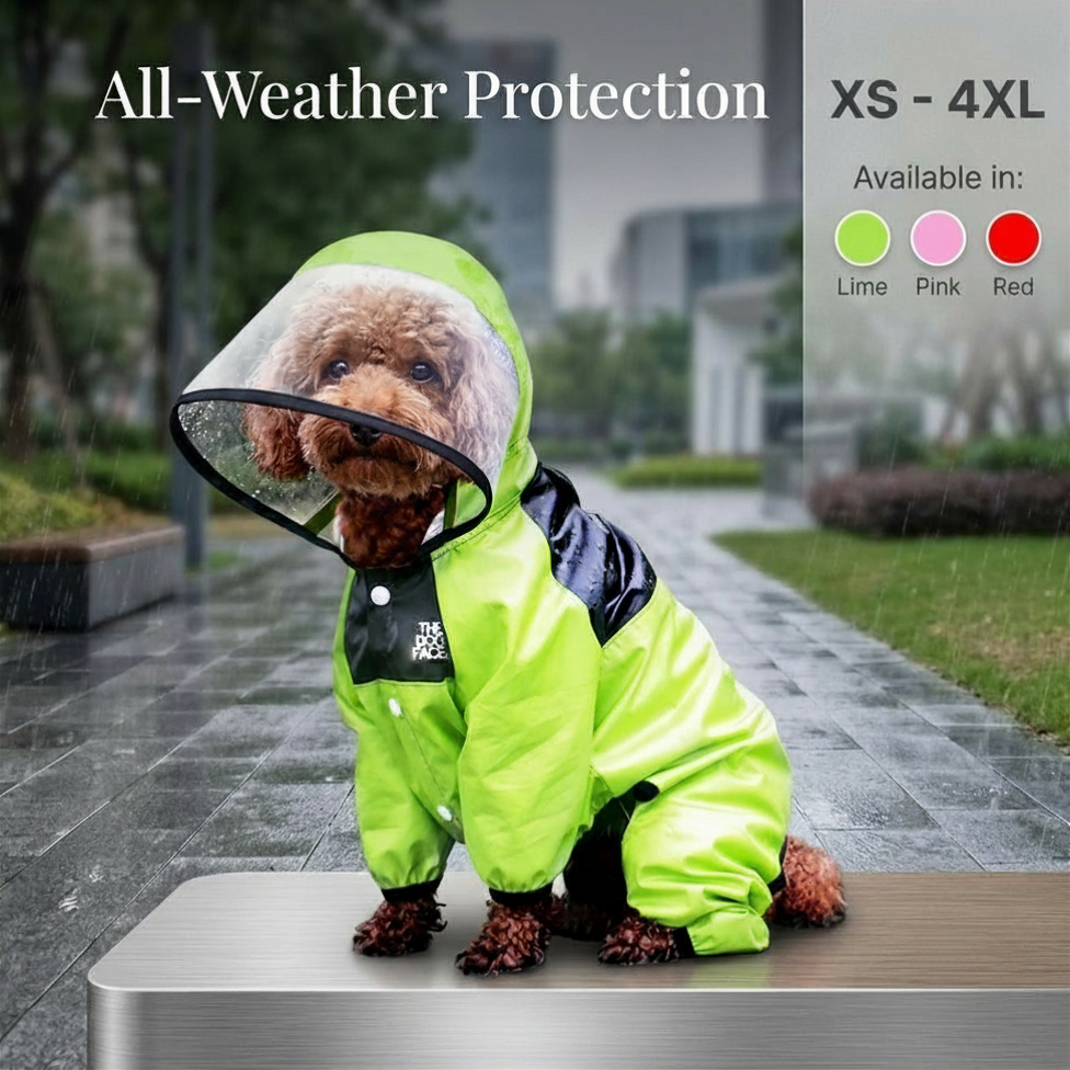 Hooded Waterproof Dog Jumpsuit
