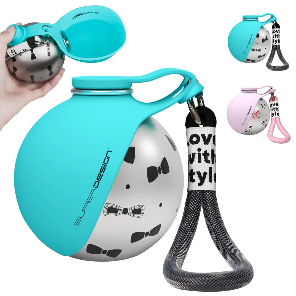 Portable Dog Water Bottle with Bowl
