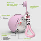 Portable Dog Water Bottle with Bowl