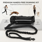 Hands-Free Running Leash with Waist Bag