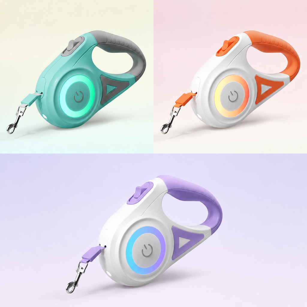 ROJECO LED Retractable Dog Leash