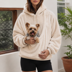 Plush Pocket Hoodie for Pet Parents