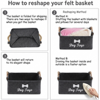 Felt Pet Toy Storage Box