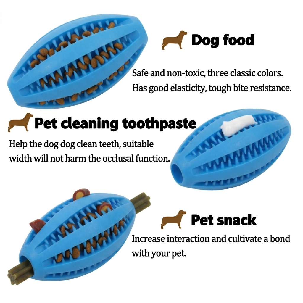 Natural Rubber Treat Dispensing Chew Ball