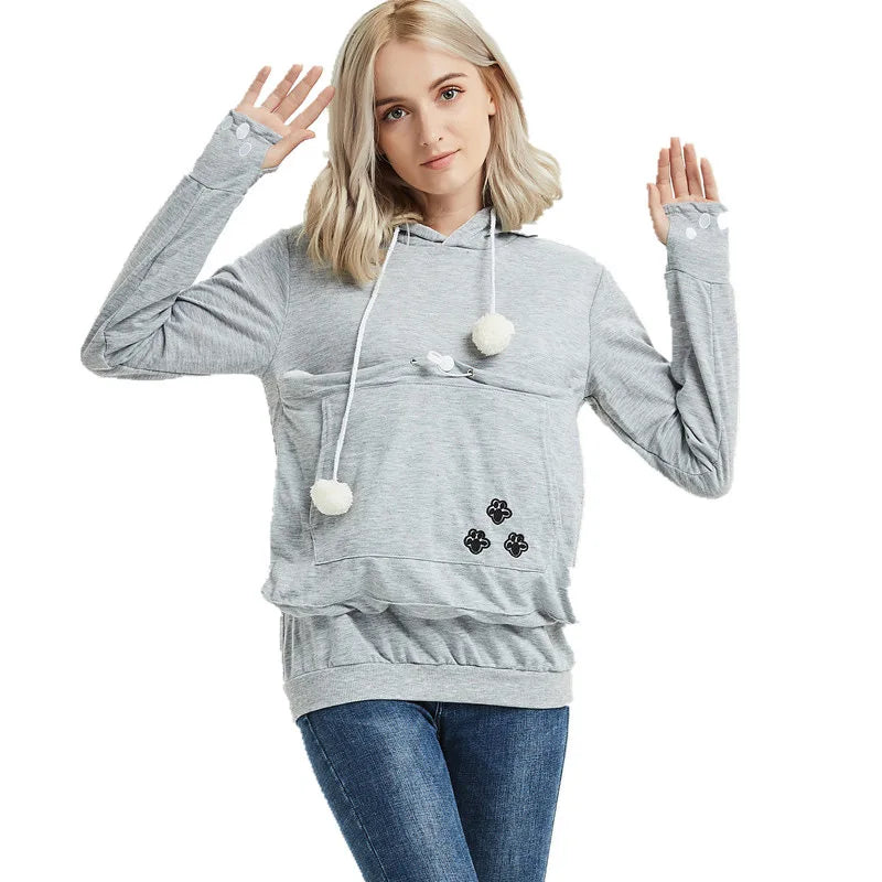Fleece Pocket Hoodie for Pet Parents