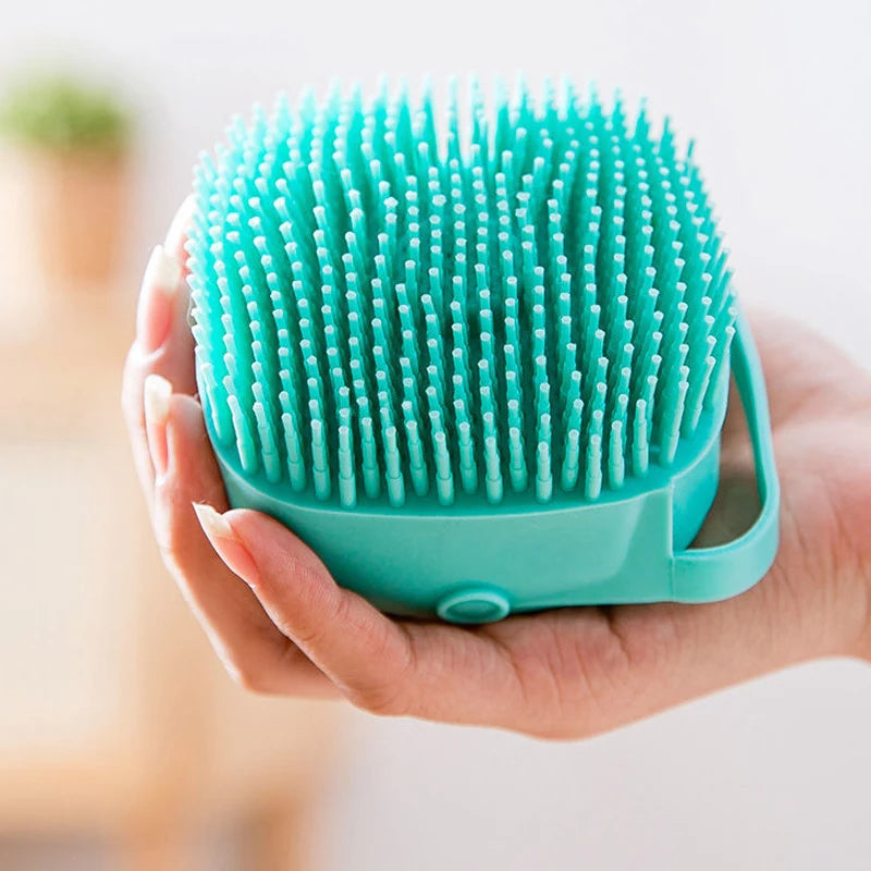 Silicone Shampoo Dispensing Bath Brush