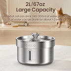 ROJECO Stainless Steel Cat Fountain