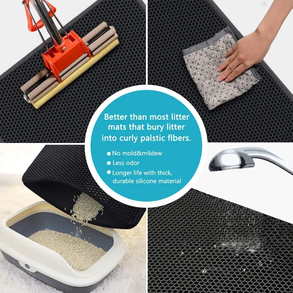 Double-Layer Cat Litter Trapping Mat