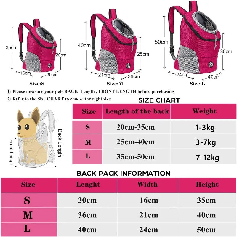 Front-or-Back Pet Carrier Backpack