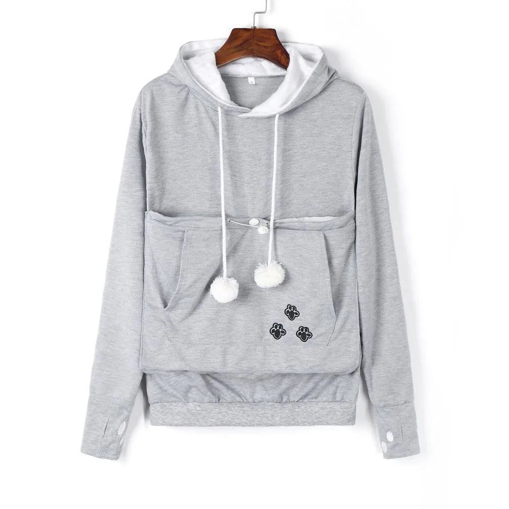 Fleece Pocket Hoodie for Pet Parents