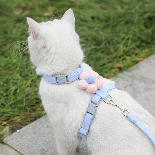 Adjustable Cat Harness & Leash Set