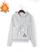 Fleece Pocket Hoodie for Pet Parents