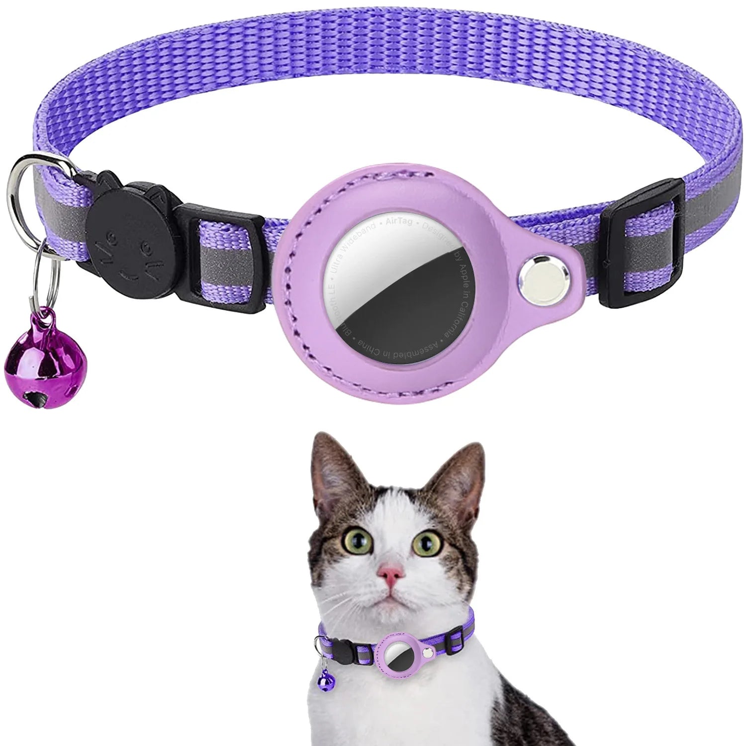 Reflective AirTag Cat Collar