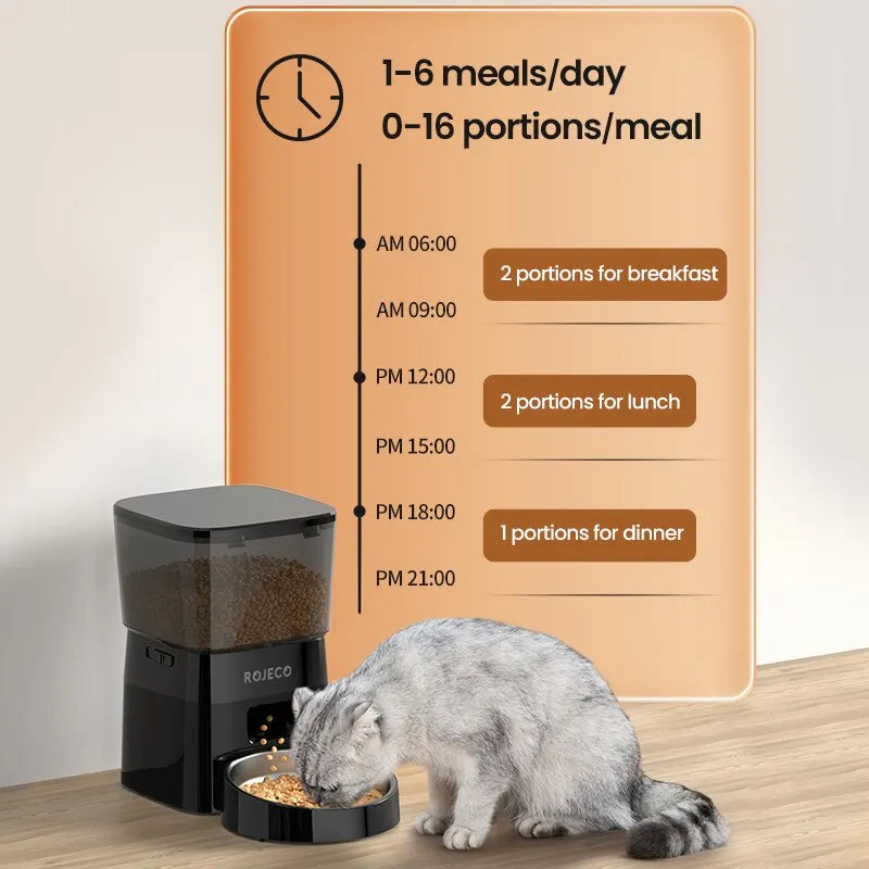 ROJECO Programmable Cat Feeder
