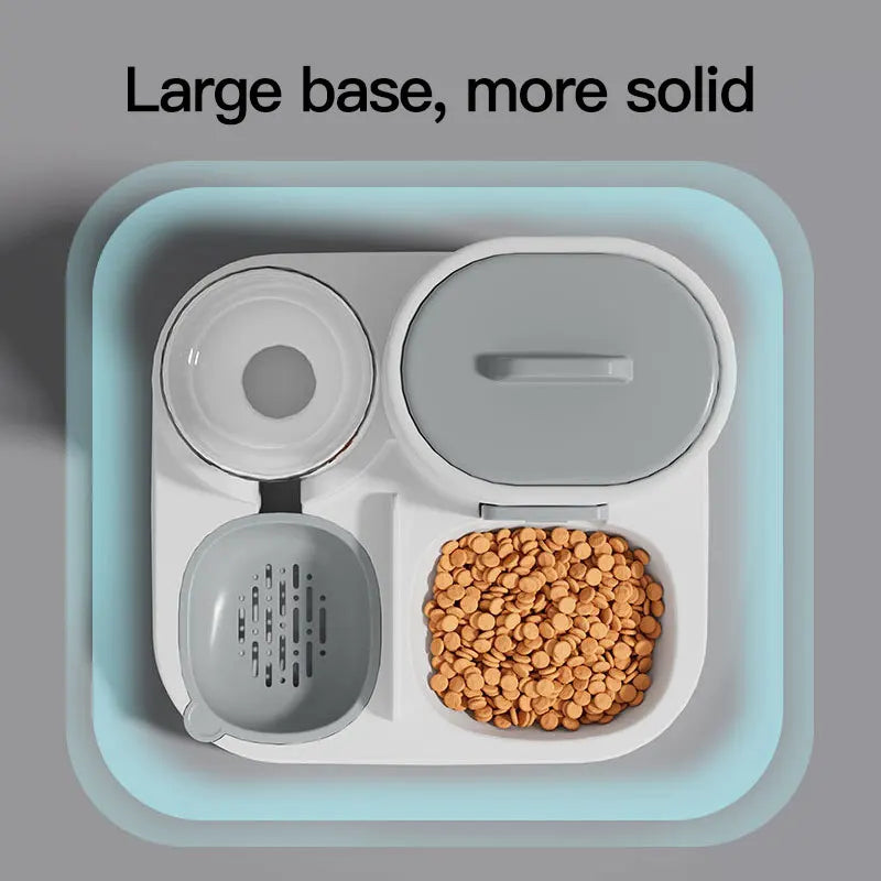 Gravity-Fed Pet Feeder & Water Dispenser