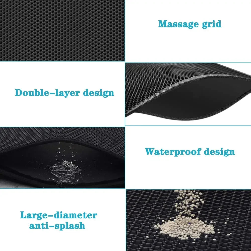 Double-Layer Cat Litter Trapping Mat