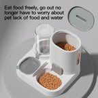 Gravity-Fed Pet Feeder & Water Dispenser
