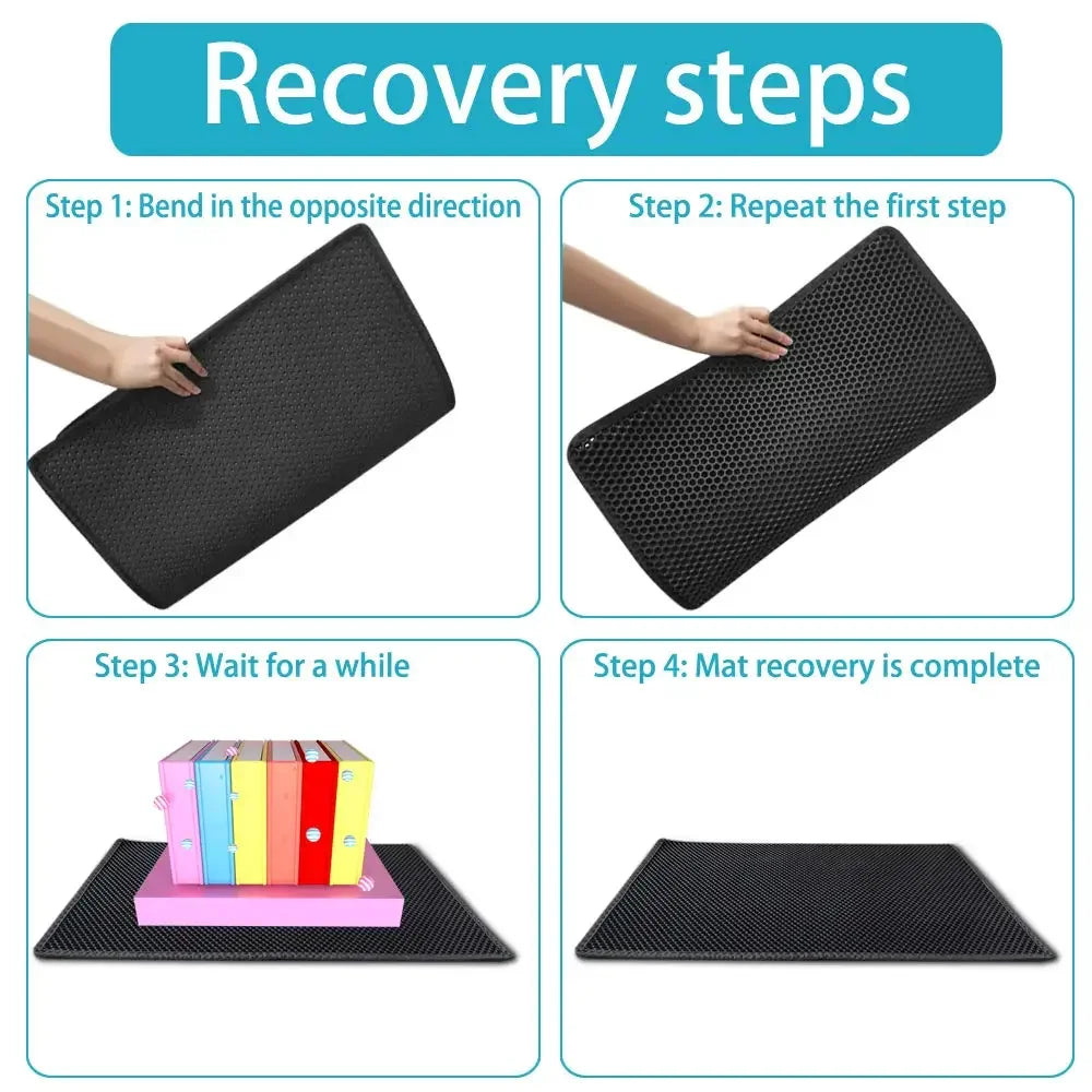 Double-Layer Cat Litter Trapping Mat