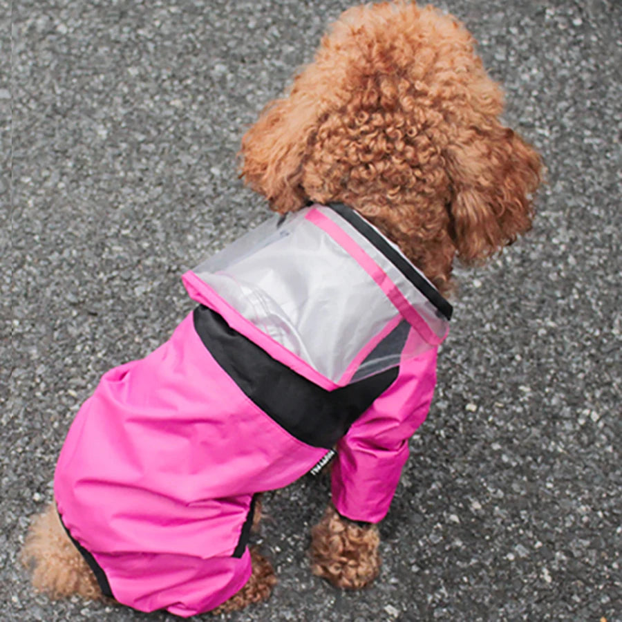 Hooded Waterproof Dog Jumpsuit