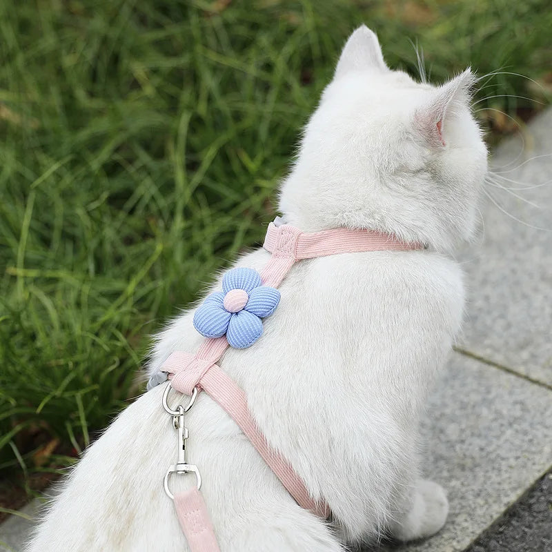 Adjustable Cat Harness & Leash Set
