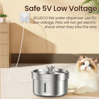 ROJECO Stainless Steel Cat Fountain