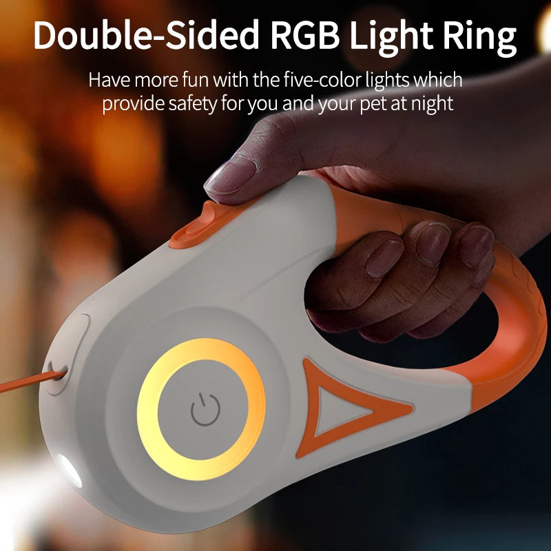 ROJECO LED Retractable Dog Leash