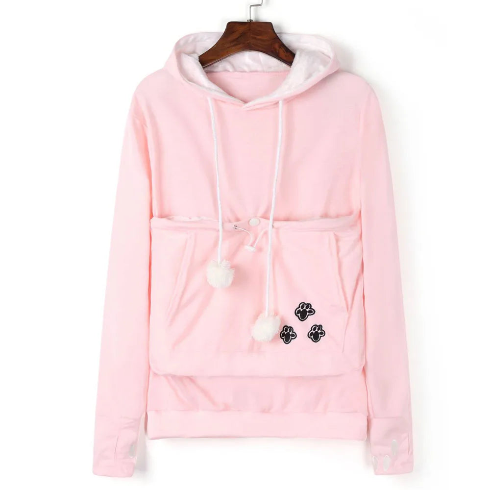 Fleece Pocket Hoodie for Pet Parents