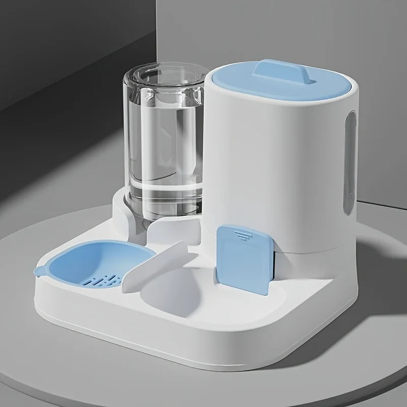Gravity-Fed Pet Feeder & Water Dispenser
