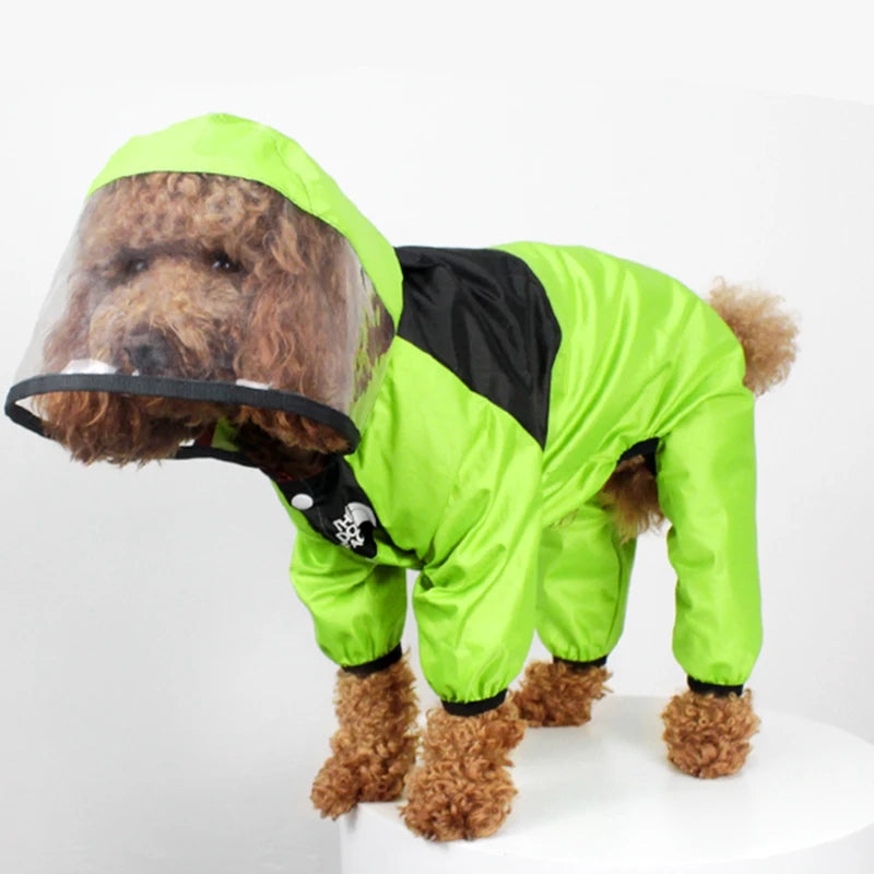 Hooded Waterproof Dog Jumpsuit