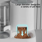 Gravity-Fed Pet Feeder & Water Dispenser