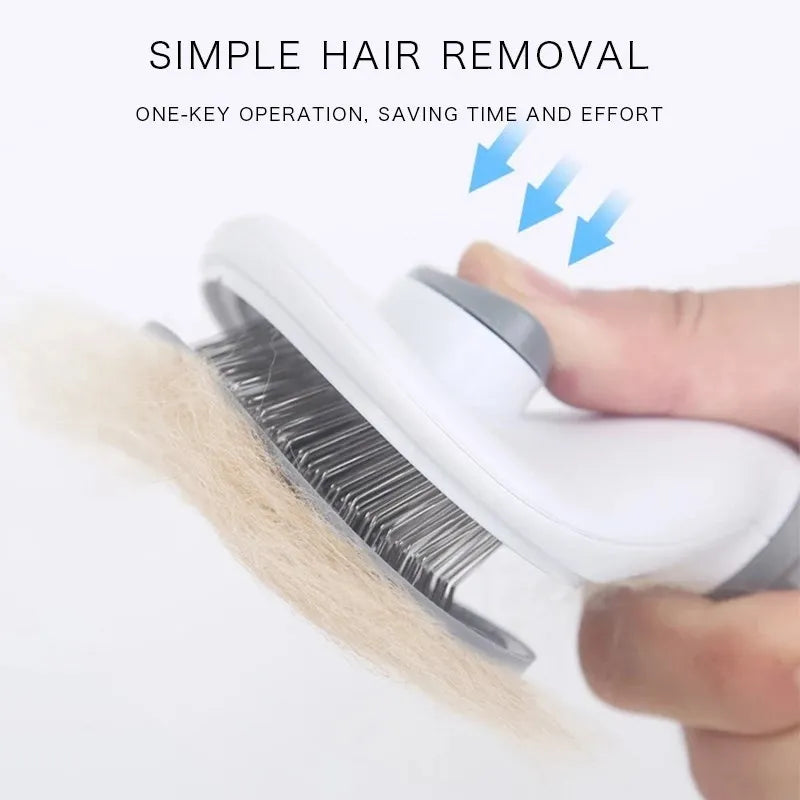 Self-Cleaning Slicker Brush