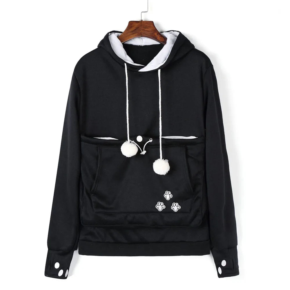 Fleece Pocket Hoodie for Pet Parents