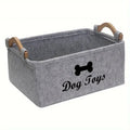 Felt Pet Toy Storage Box