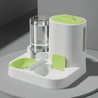 Gravity-Fed Pet Feeder & Water Dispenser