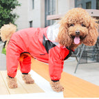 Hooded Waterproof Dog Jumpsuit