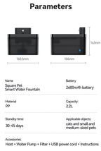 ROJECO Wireless Water Fountain