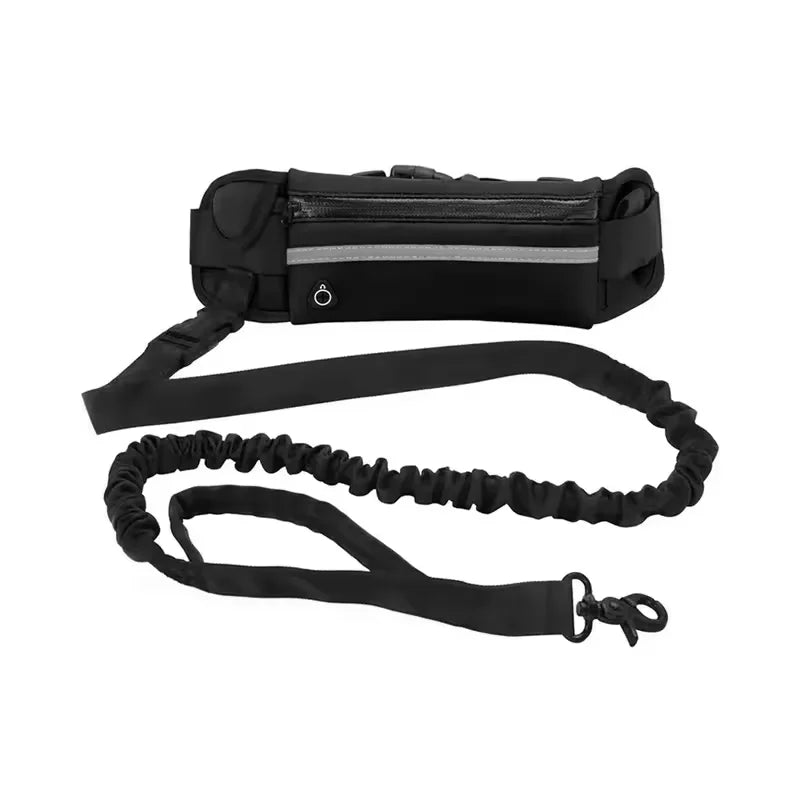 Hands-Free Running Leash with Waist Bag