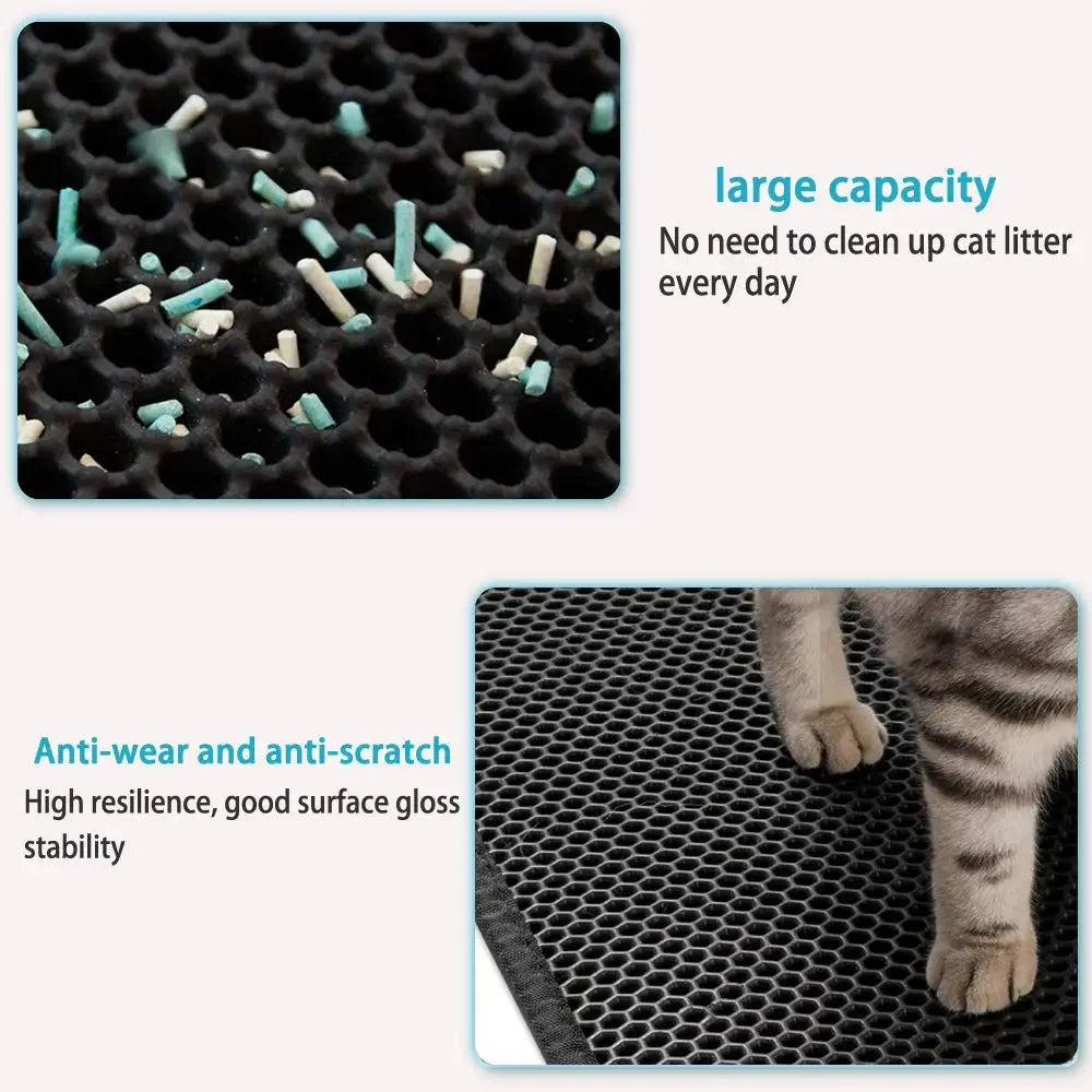 Double-Layer Cat Litter Trapping Mat