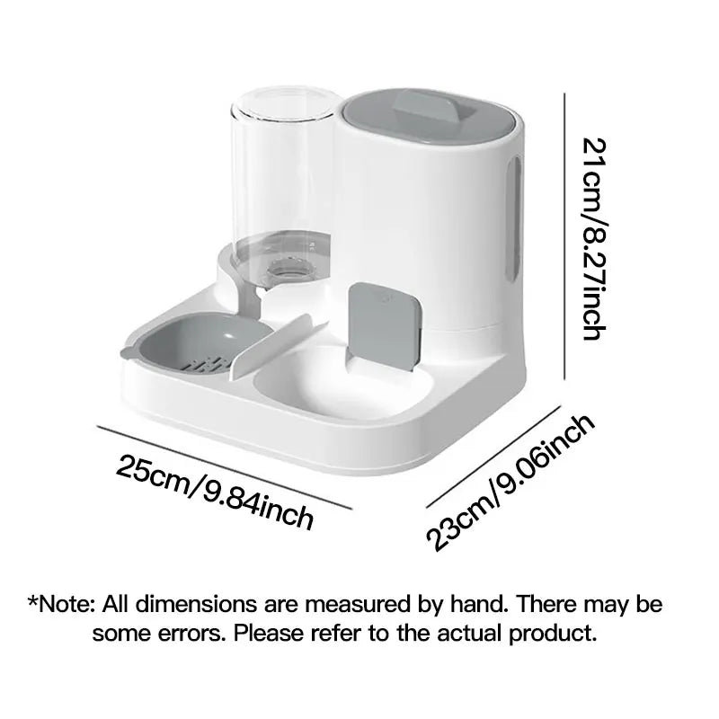 Gravity-Fed Pet Feeder & Water Dispenser