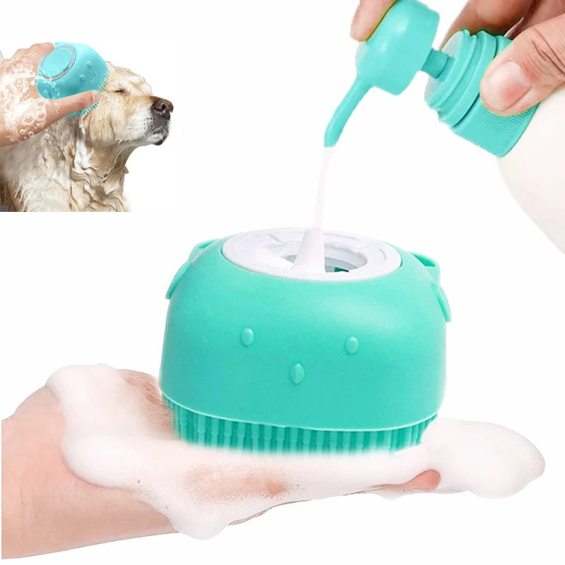 Silicone Shampoo Dispensing Bath Brush