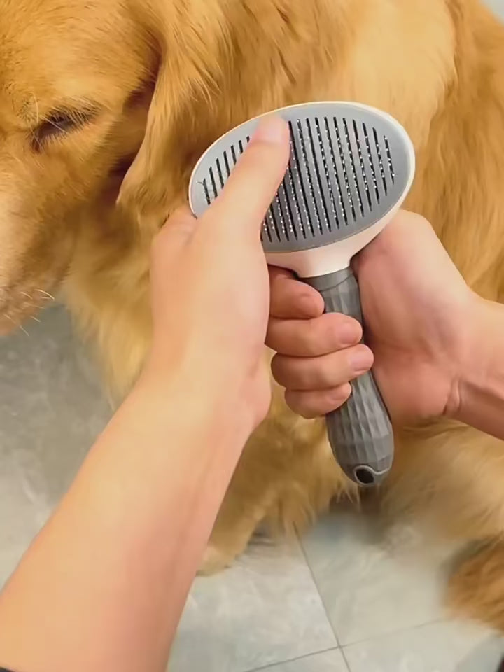 Self-Cleaning Slicker Brush