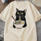 Cat Ramen Graphic Tee