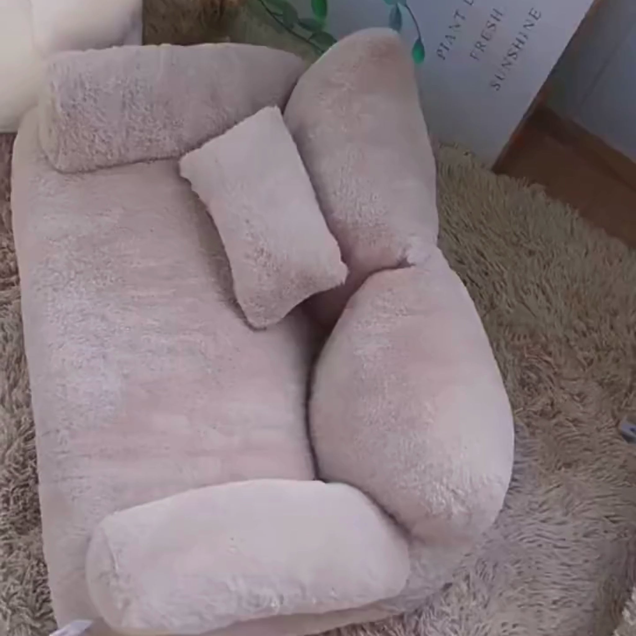 Plush Sofa Pet Bed